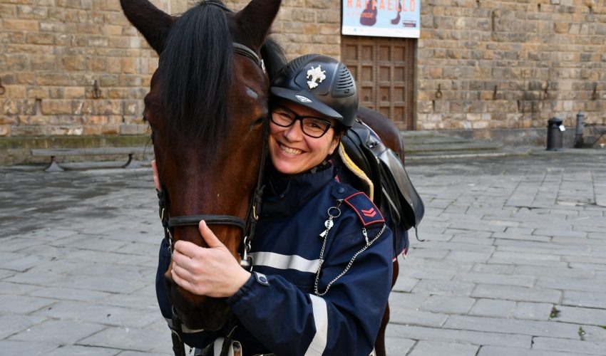 Visita alle Scuderie della Polizia Municipale a cavallo