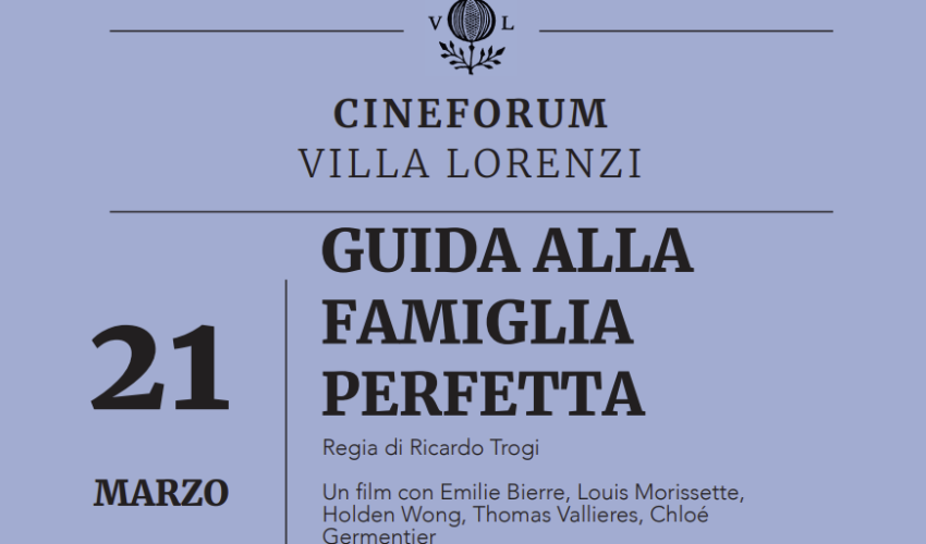 Cineforum a Villa Lorenzi – 21 Marzo 20.45